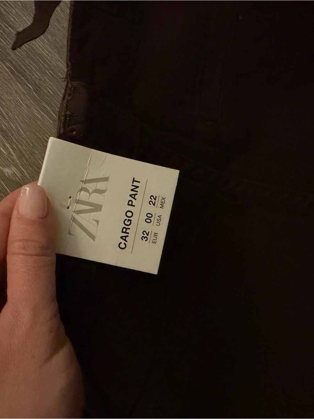 Zara Cargo Pants in Dark Brown - Picture 4 of 4